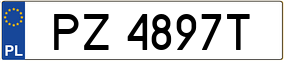 Truck License Plate